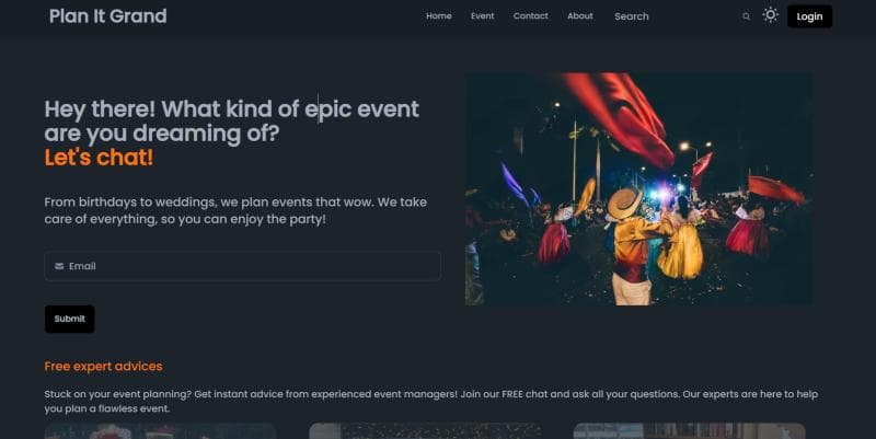 Plan It Grand – Event Manager Finder